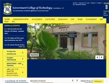 Tablet Screenshot of gct.ac.in